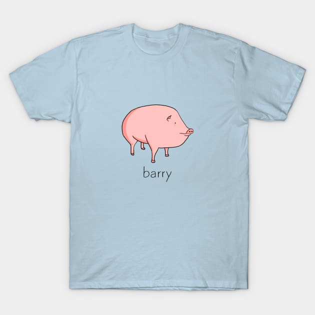 Silly pig barry T-Shirt by Cyniclothes